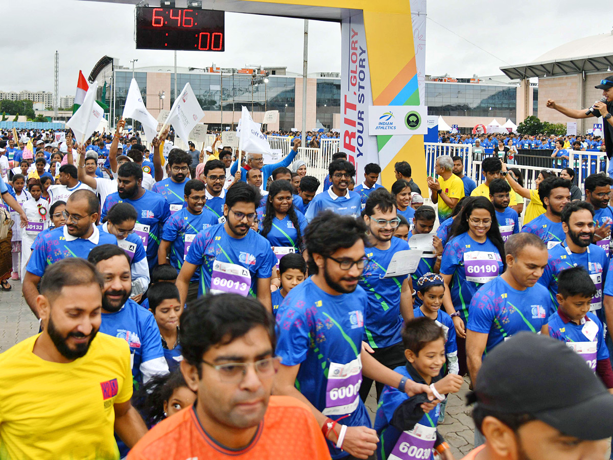 NMDC HYDERABAD MARATHON 2024 5K RUN At Hitex Exhibition Ground At Madhapur Photos31
