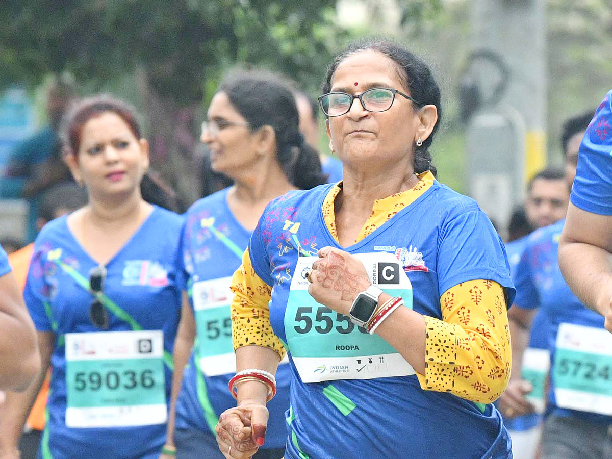 NMDC HYDERABAD MARATHON 2024 5K RUN At Hitex Exhibition Ground At Madhapur Photos9