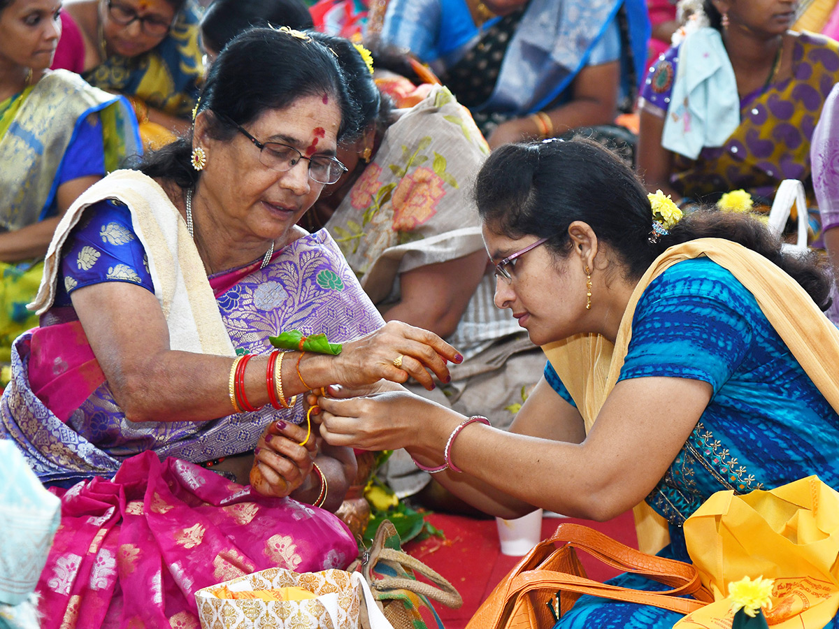 Varalakshmi Vratam performed atop Indrakeeladri Vijayawada10