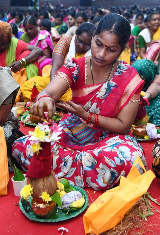 Varalakshmi Vratam performed atop Indrakeeladri Vijayawada12