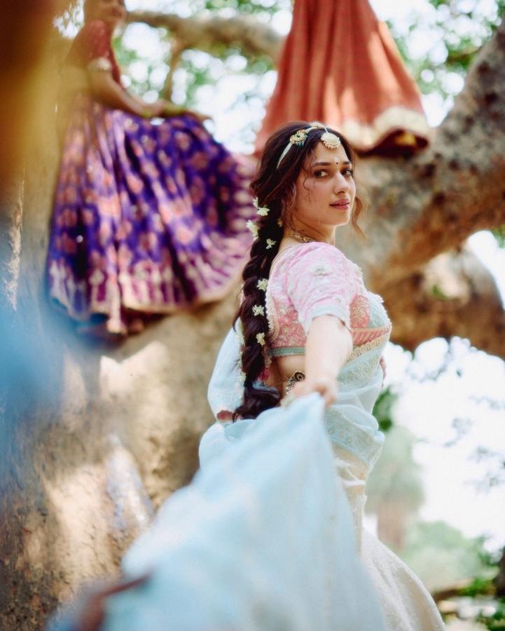 Tollywood actress tamannaah Bhatia stunning looks as modern Radha9