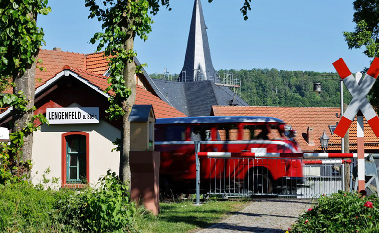 Volkswagen Camper Bus runs like Train on Rail tracks: Photos2