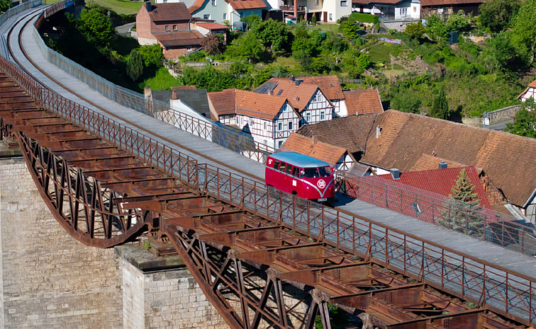 Volkswagen Camper Bus runs like Train on Rail tracks: Photos15