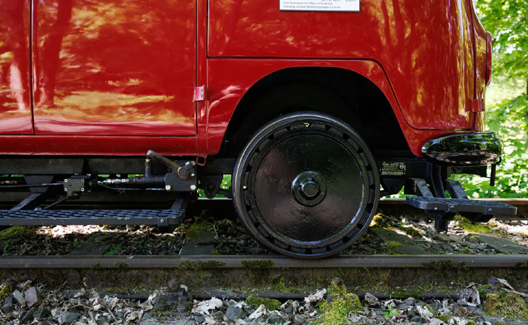 Volkswagen Camper Bus runs like Train on Rail tracks: Photos6