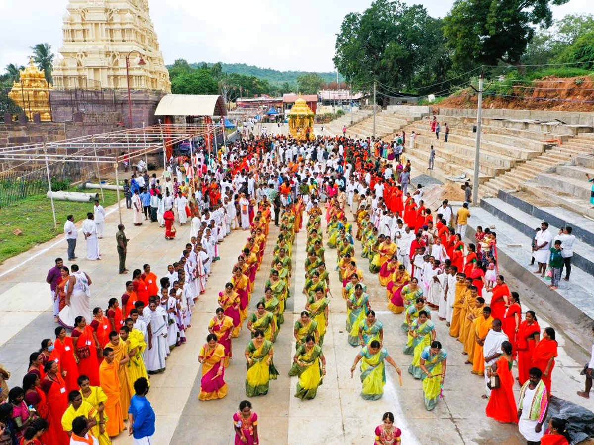 Swarna Rathotsavam For Sri Bhramaramba Mallikarjuna In Srisailam2