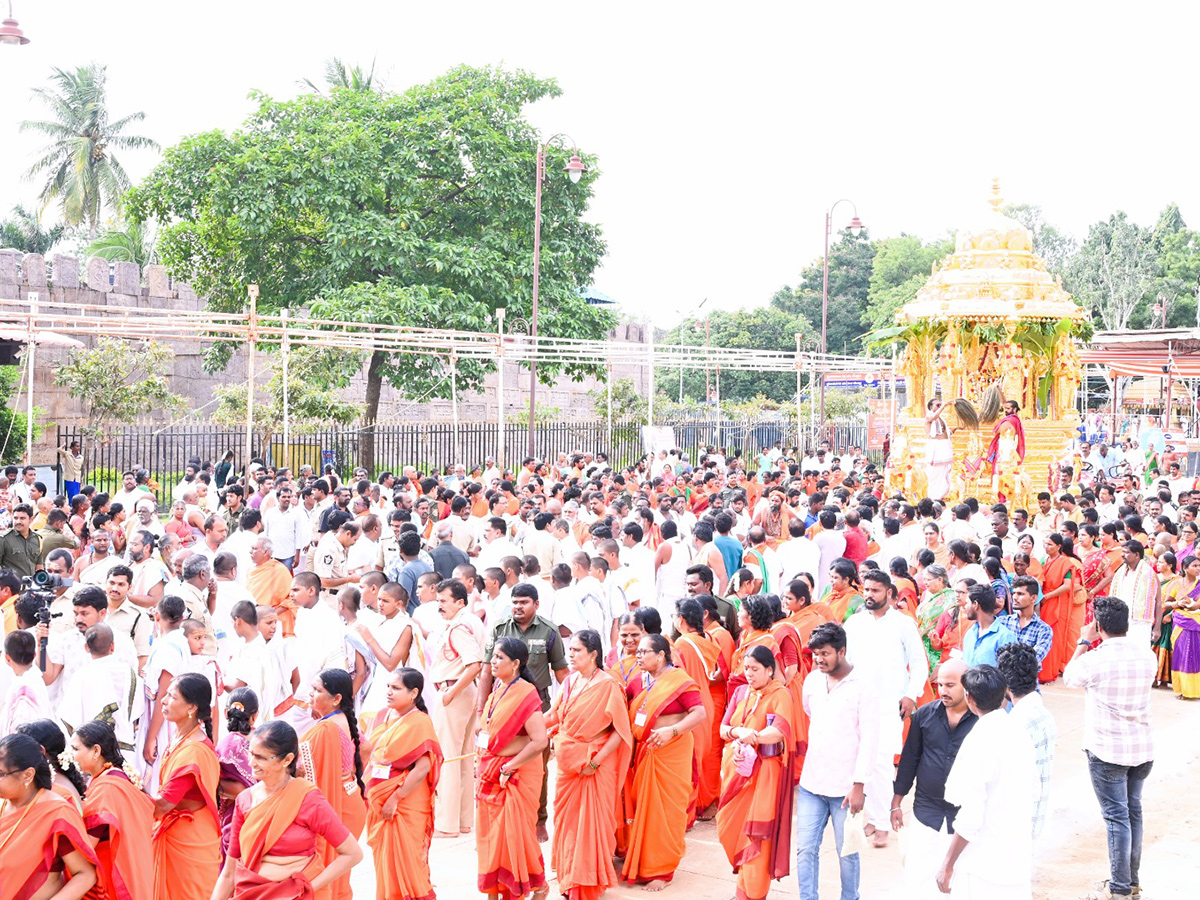 Swarna Rathotsavam For Sri Bhramaramba Mallikarjuna In Srisailam5