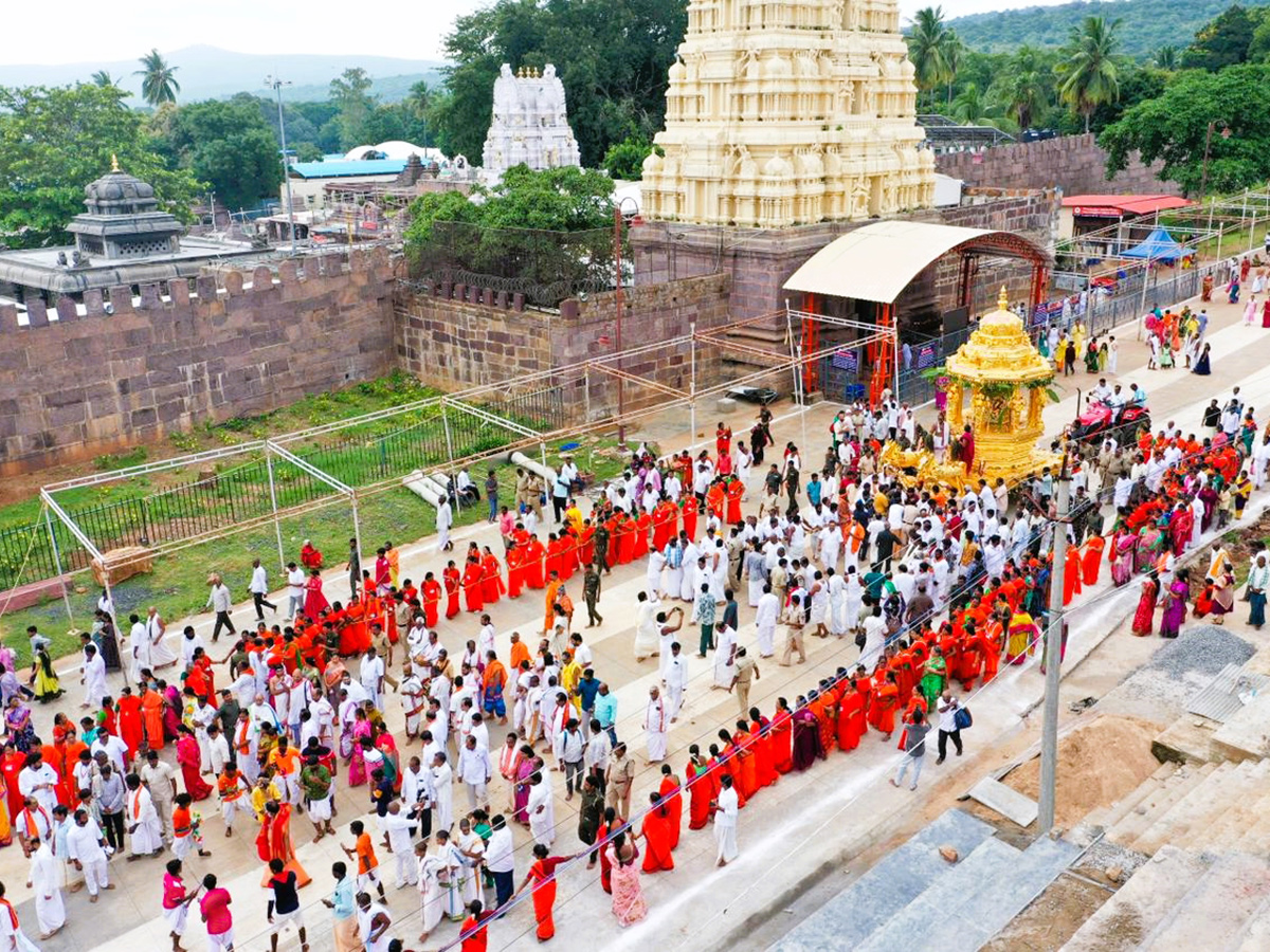 Swarna Rathotsavam For Sri Bhramaramba Mallikarjuna In Srisailam8