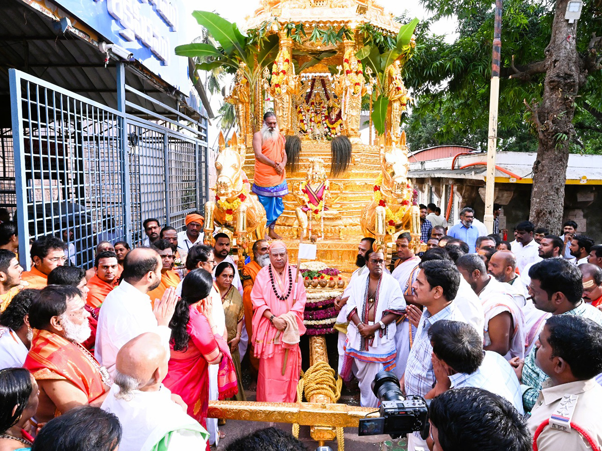 Swarna Rathotsavam For Sri Bhramaramba Mallikarjuna In Srisailam9