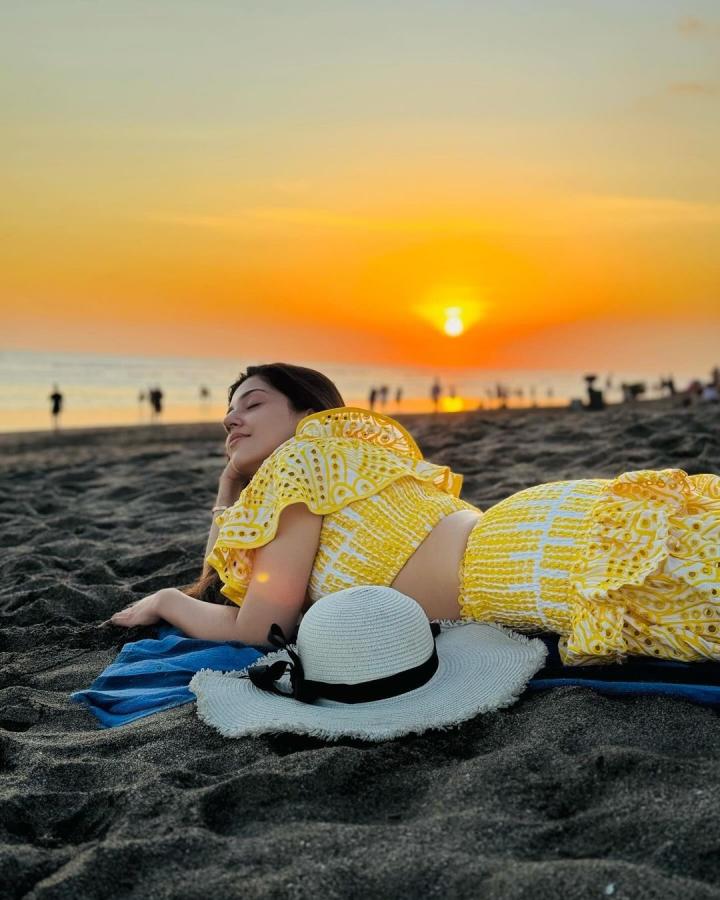 Actress Mehreen Pirzada Beach Pics Goes Viral4