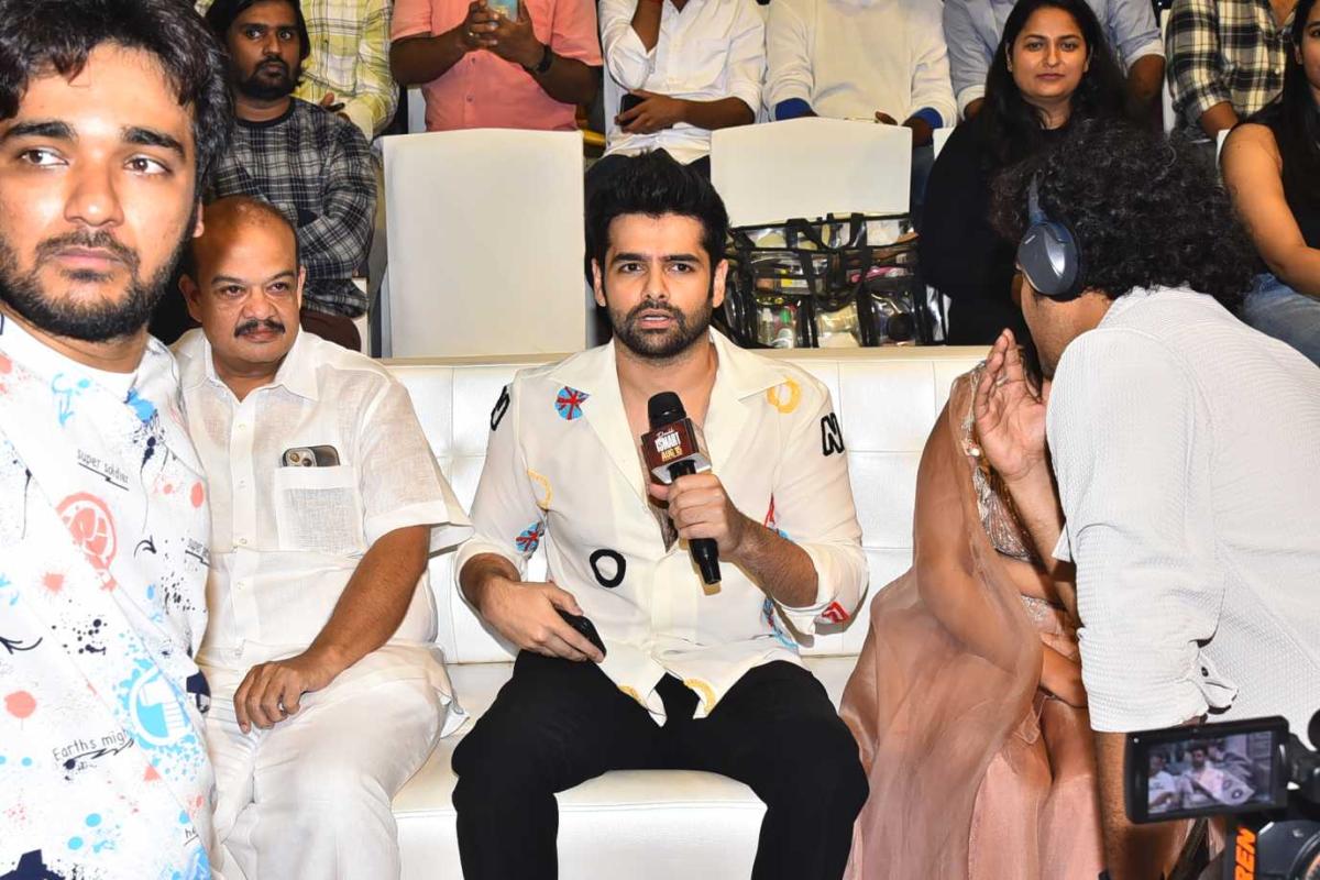 Ram Pothineni Double iSmart Movie Trailer Launch Event Photos10