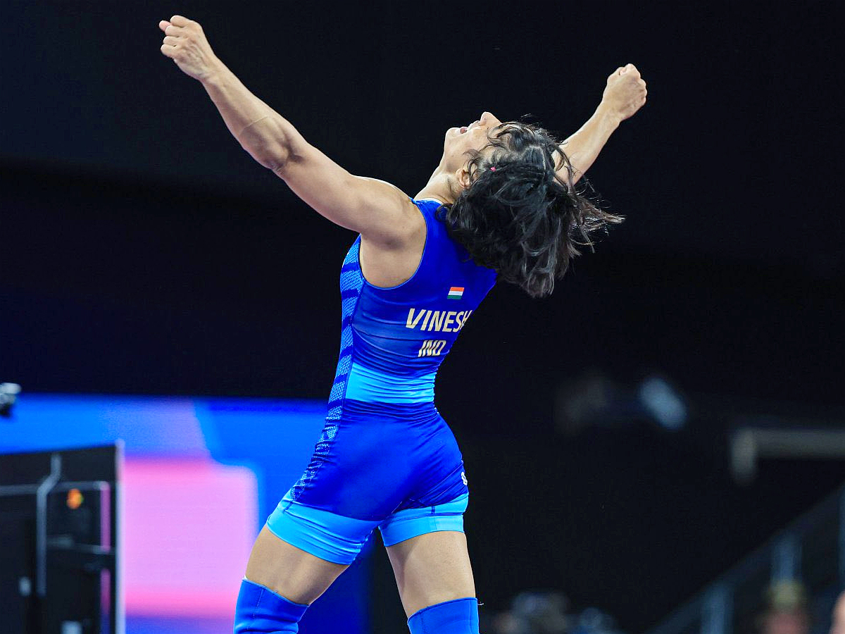Indian Wrestler Vinesh Phogat Out Of Paris Olympics Over Weight Photos1