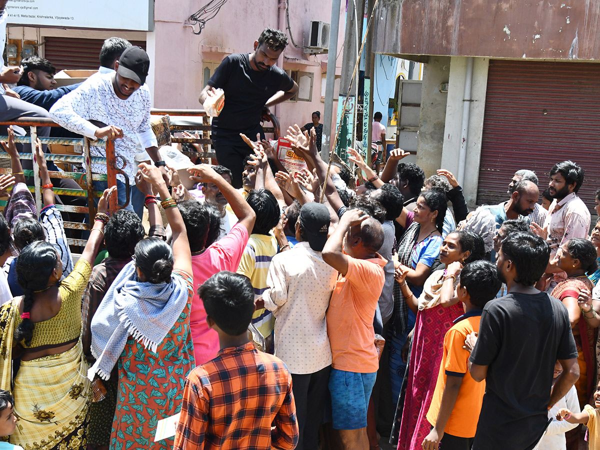 Check out the photo gallery of the flood-affected victims in Vijayawada.52