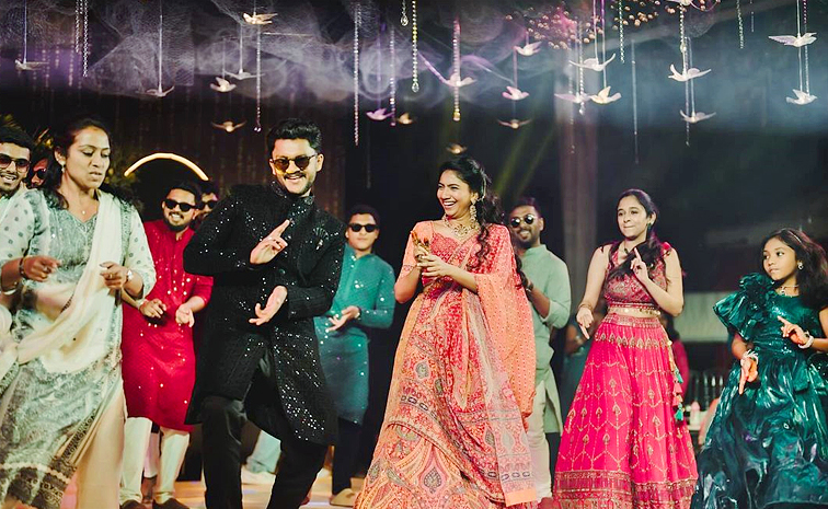 Sai Pallavi Dance With Pooja Kannan At Sangeet Ceremony Photos4