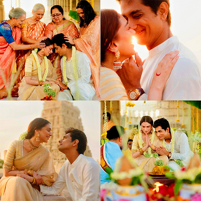 Aditi Rao Hydari and Siddharth married in an intimate ceremony8