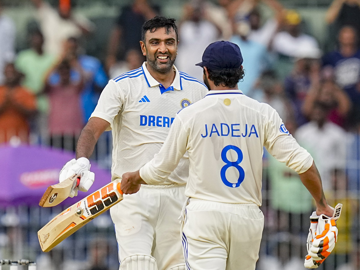 Ravichandran Ashwin, Ravindra Jadeja shine to chances against Bangladesh Photos16