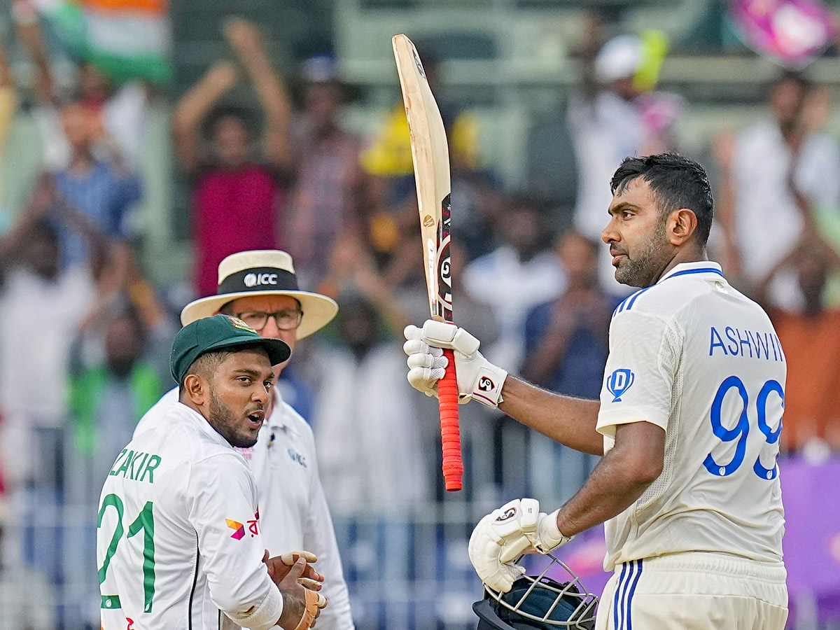 Ravichandran Ashwin, Ravindra Jadeja shine to chances against Bangladesh Photos5