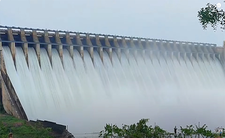 26 Crest Gates Of Nagarjuna Sagar Dam Opened Photos Goes Viral6