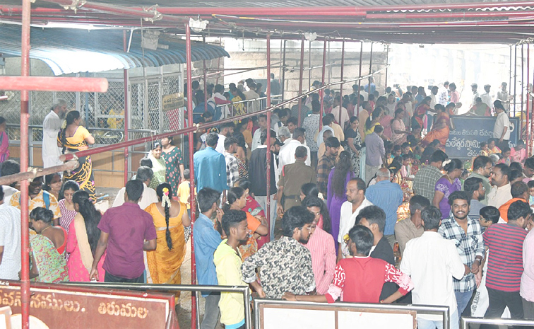 Huge Rush Of Devotees In Alipiri Steps Route Photos7