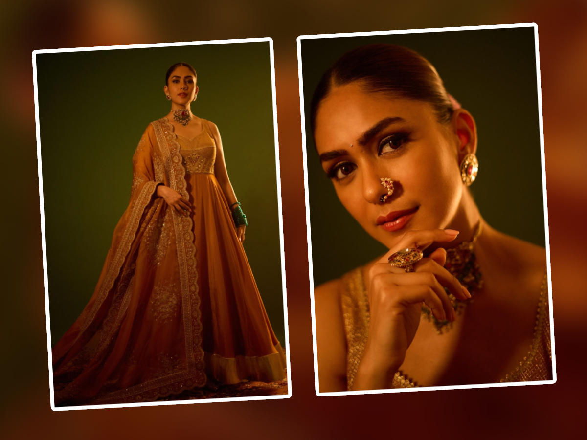 Sita Ramam Beauty Actress Mrunal Thakurs New Fashion Style Photos Goes Viral1