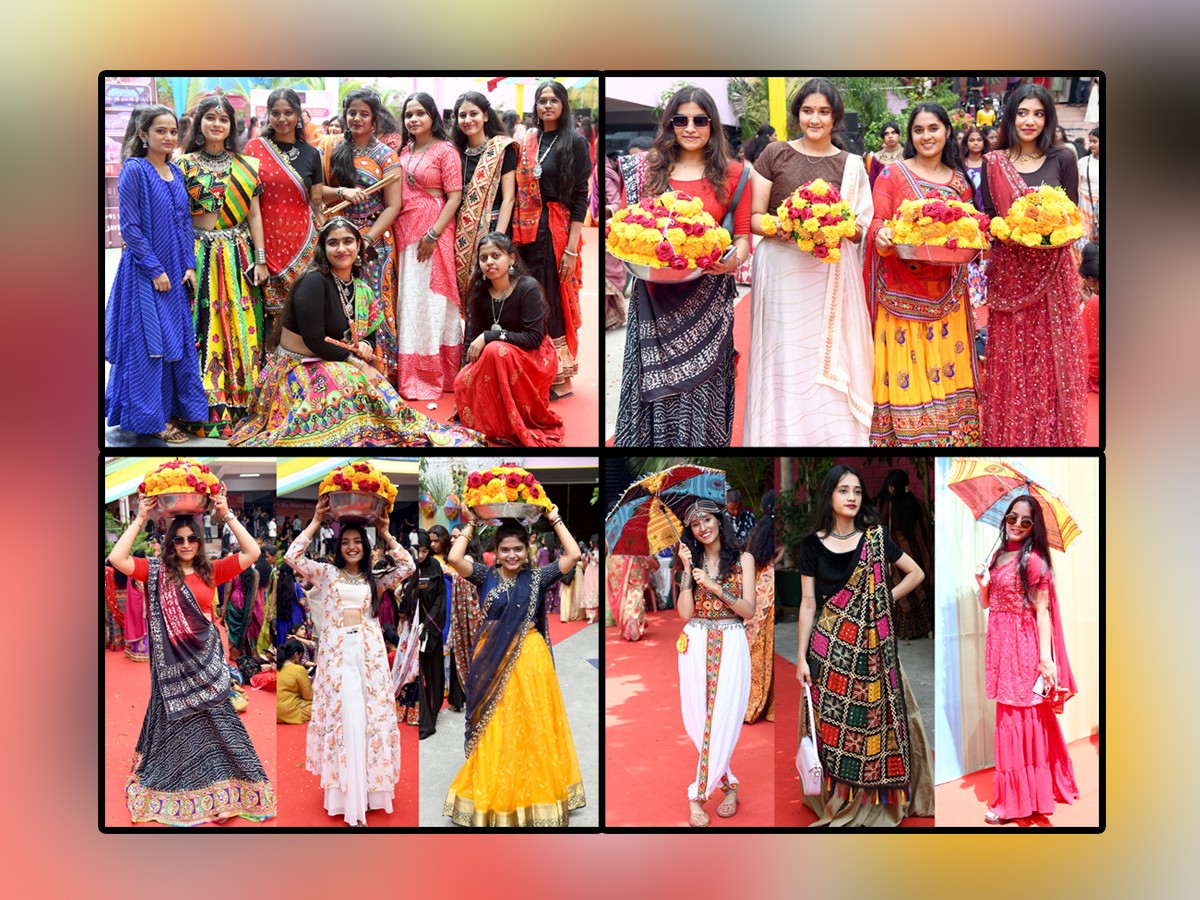 Dussehra Celebrations At Villa Marie College In Somajiguda Photos Viral1