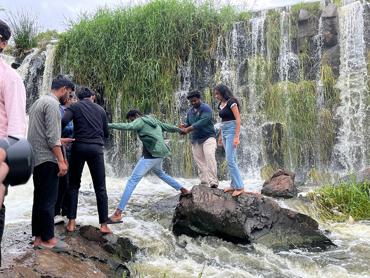 Youth Dangerously Taking Photos At Pedda Amberpet Water Falls1
