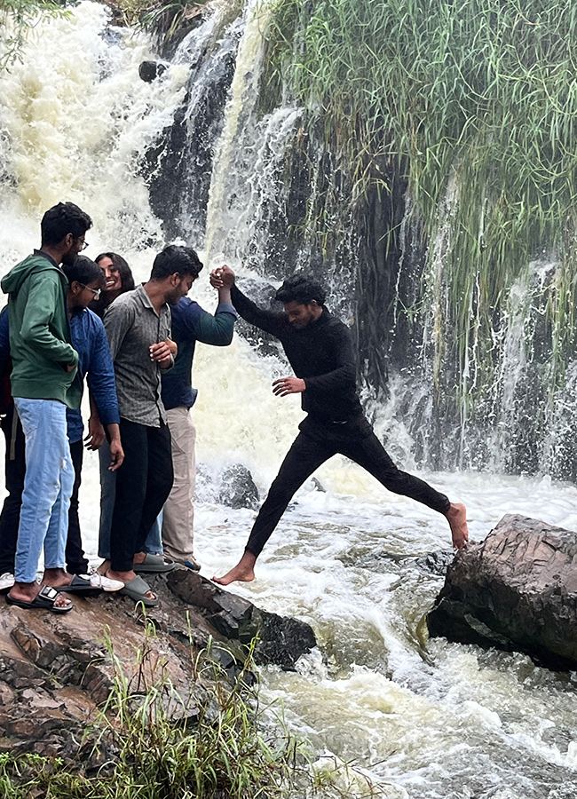 Youth Dangerously Taking Photos At Pedda Amberpet Water Falls8