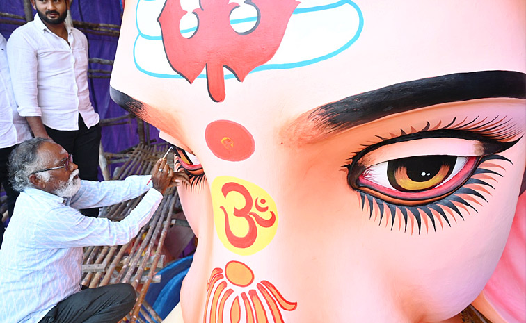  Khairatabad Ganesh eye painting 2024 photos1