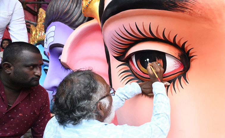  Khairatabad Ganesh eye painting 2024 photos5