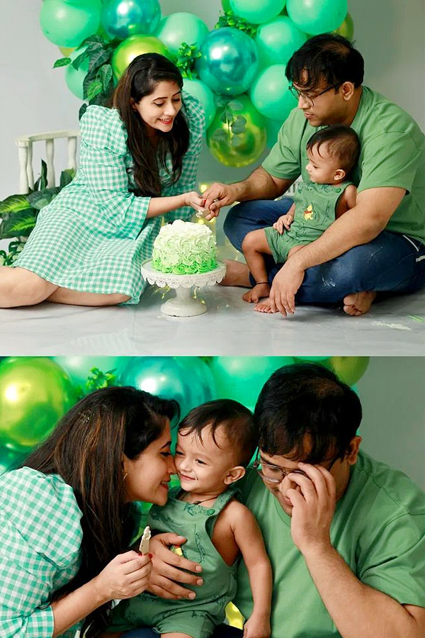 Serial Actress Lahari Son first birthday celebrations Photos2