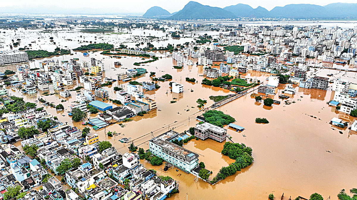 vijayawada budameru floods7