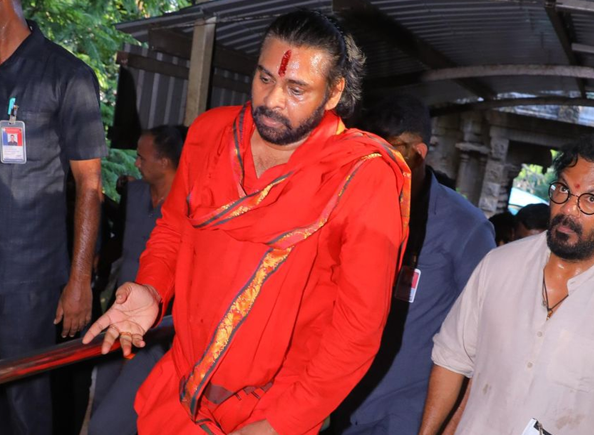 Deputy CM Pawan Kalyan Prayaschitta Diksha Tired at Tirumala7