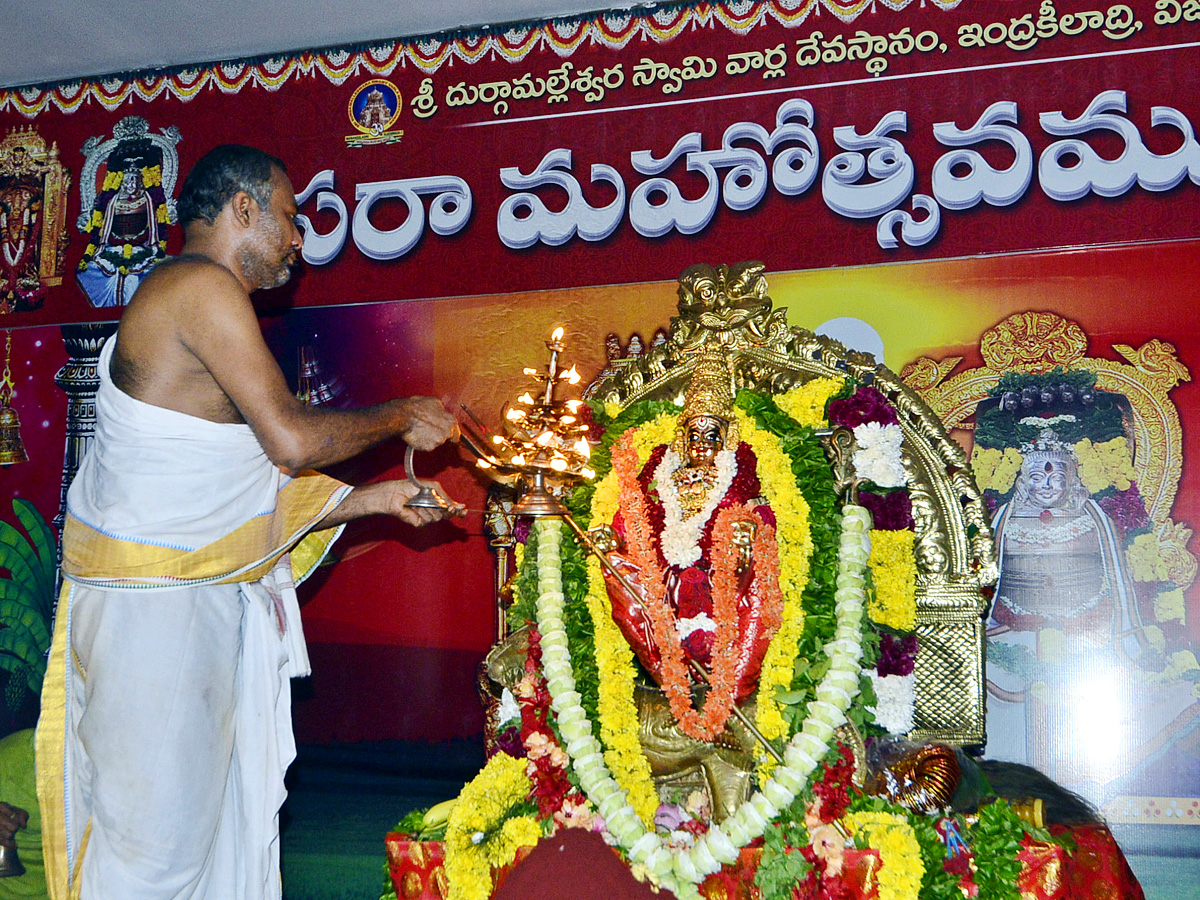 Navaratri Day 8 Alankaram, Vijayawada Kanaka Durga Devi Temple Photos14