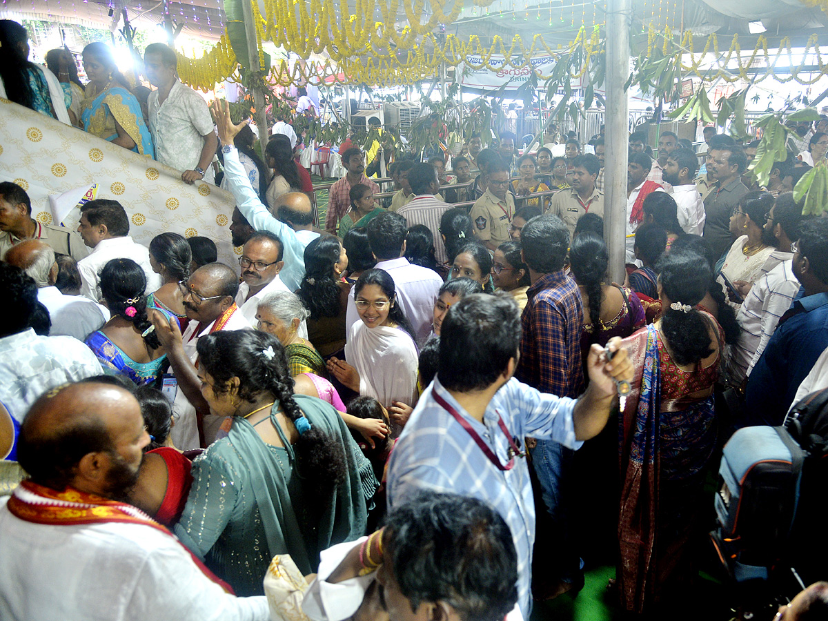 Navaratri Day 8 Alankaram, Vijayawada Kanaka Durga Devi Temple Photos5