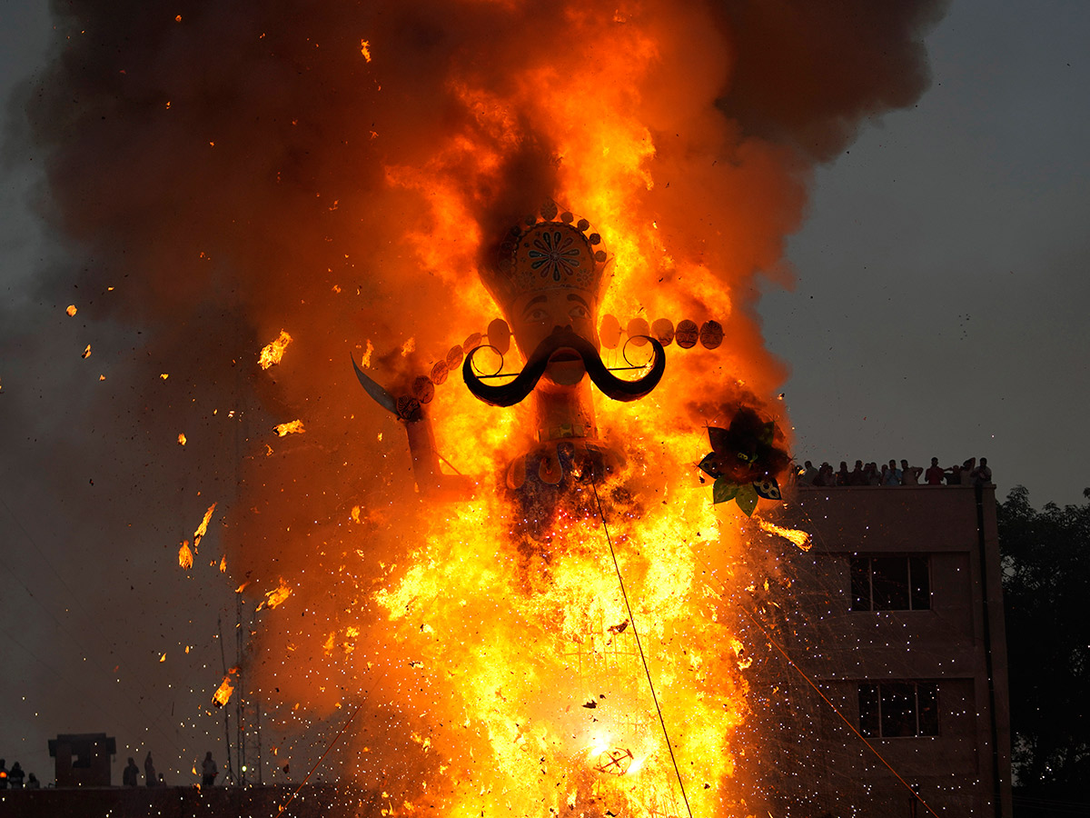 Hindu demon Ravana on the occasion of Dussehra festival1