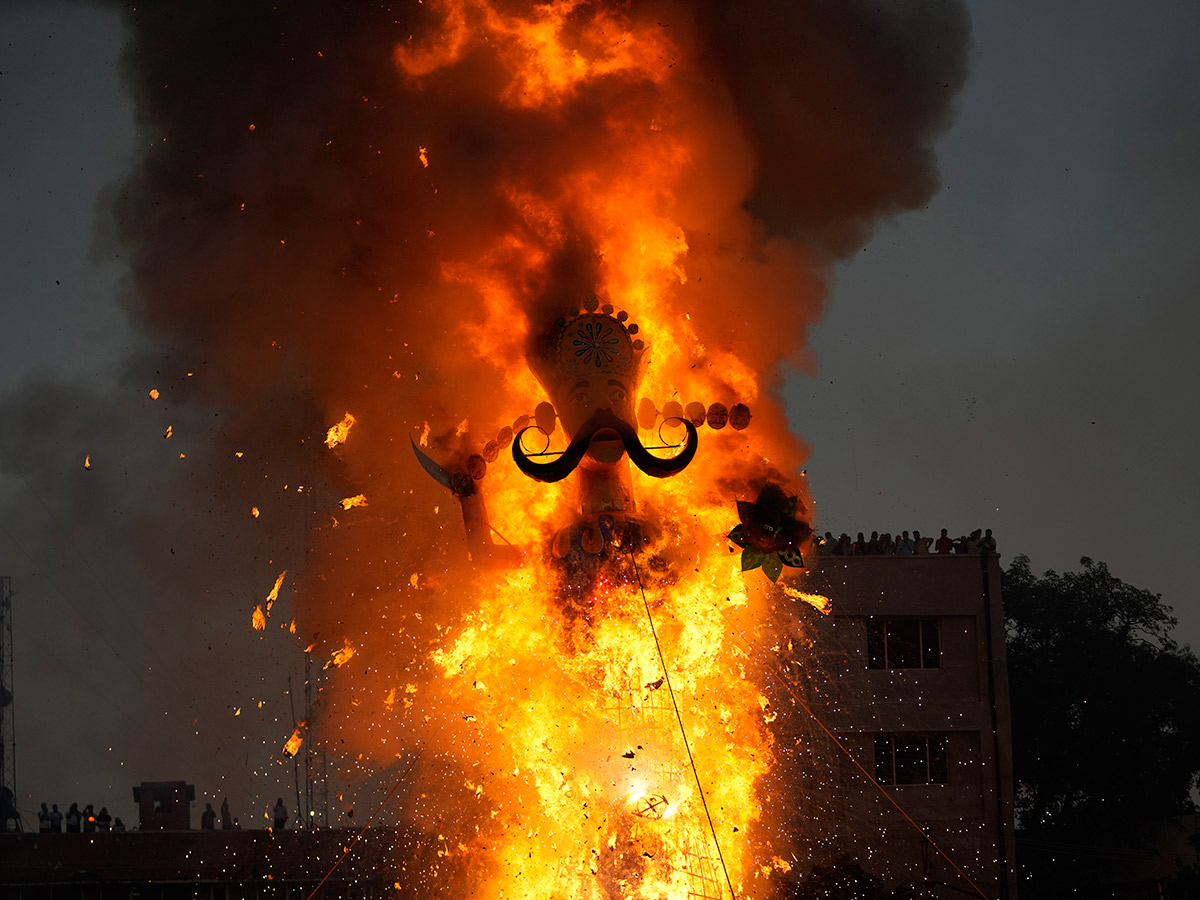 Hindu demon Ravana on the occasion of Dussehra festival13