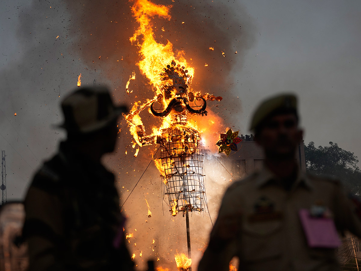 Hindu demon Ravana on the occasion of Dussehra festival14