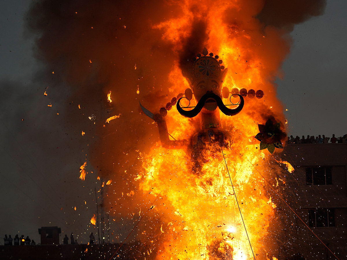 Hindu demon Ravana on the occasion of Dussehra festival18