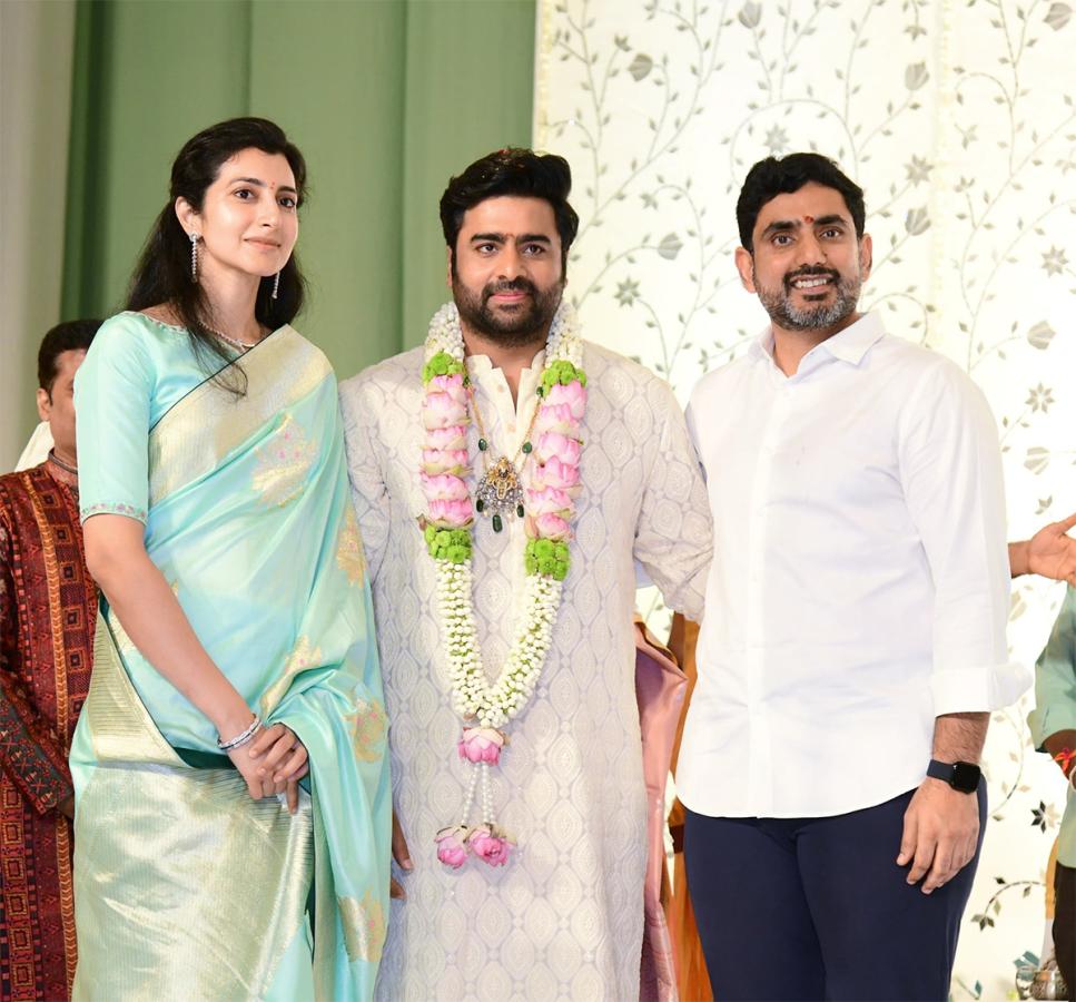 వేడుకగా హీరో నారా రోహిత్‌ నిశ్చితార్థం (ఫొటోలు) | Actor Nara Rohit ...