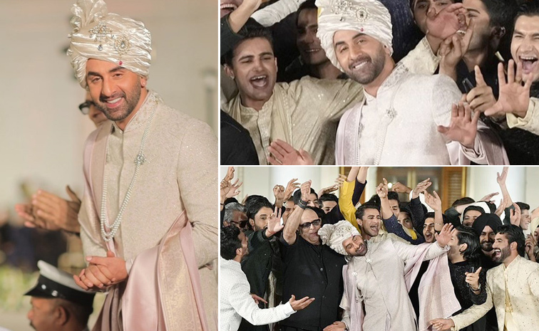 Ranbir Kapoor Turns Groom For The Second Time in delhi fashion show Photos1