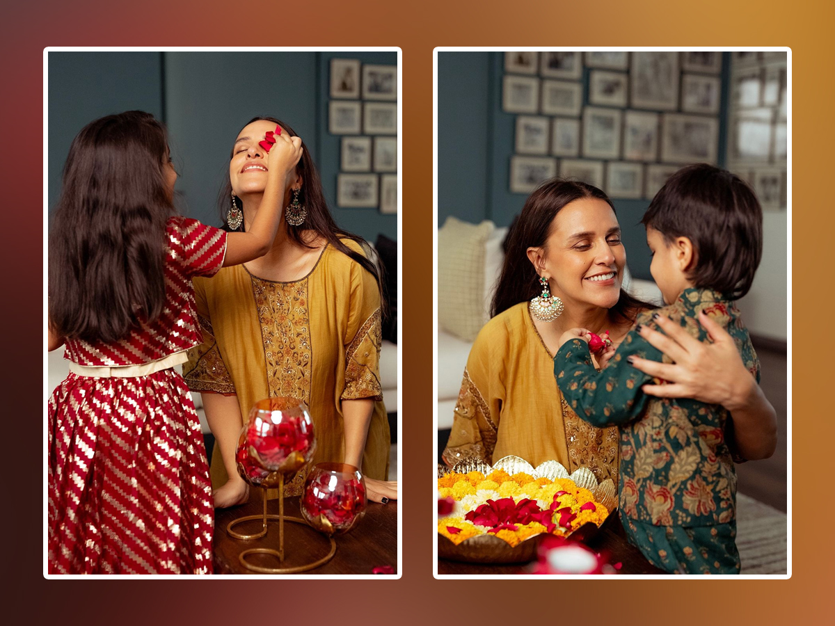Actress Neha Dhupia Has Already Started Diwali Shopping For Kids1