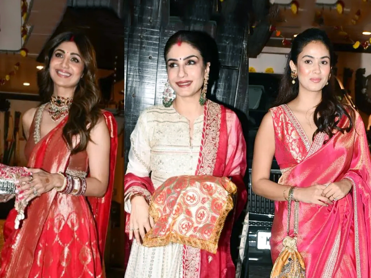 Celebrities attends to Karwa Chauth party at Anil Kapoor's home1