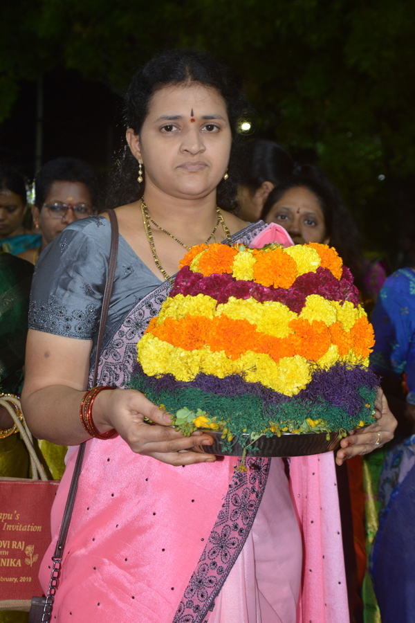 Bathukamma Grand Celebrations In Telangana Districts10