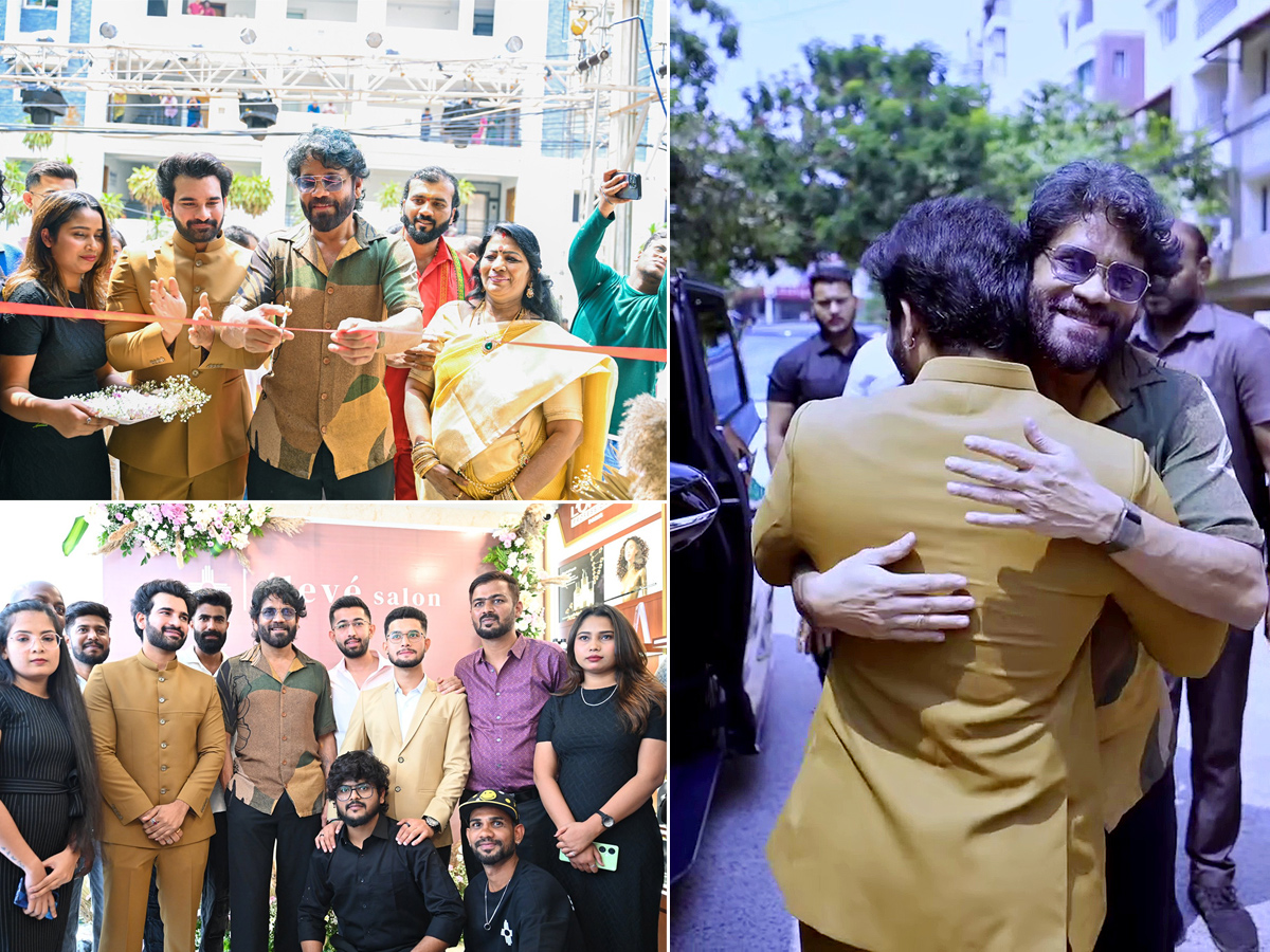 Nagarjuna Akkineni At Bigg Boss Akhil Sarthak Salon Photos1