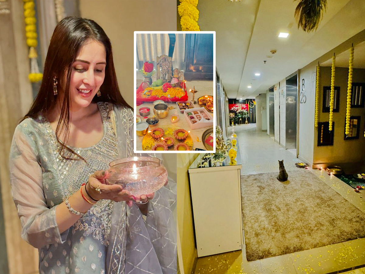 Chahatt Khanna Performs Housewarming Puja At New Home, Shifts With Her New Puppy Photos Goes Viral1