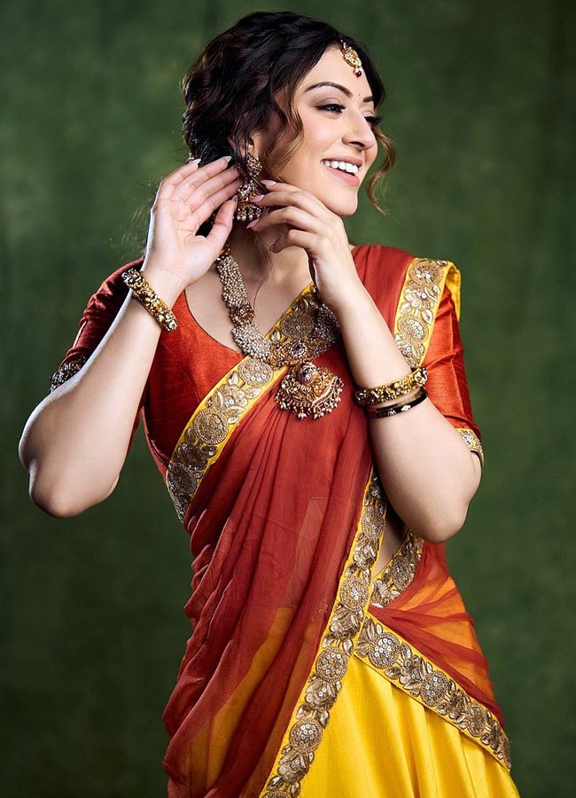 Actress Hansika Motwani heroine shining like a bride2