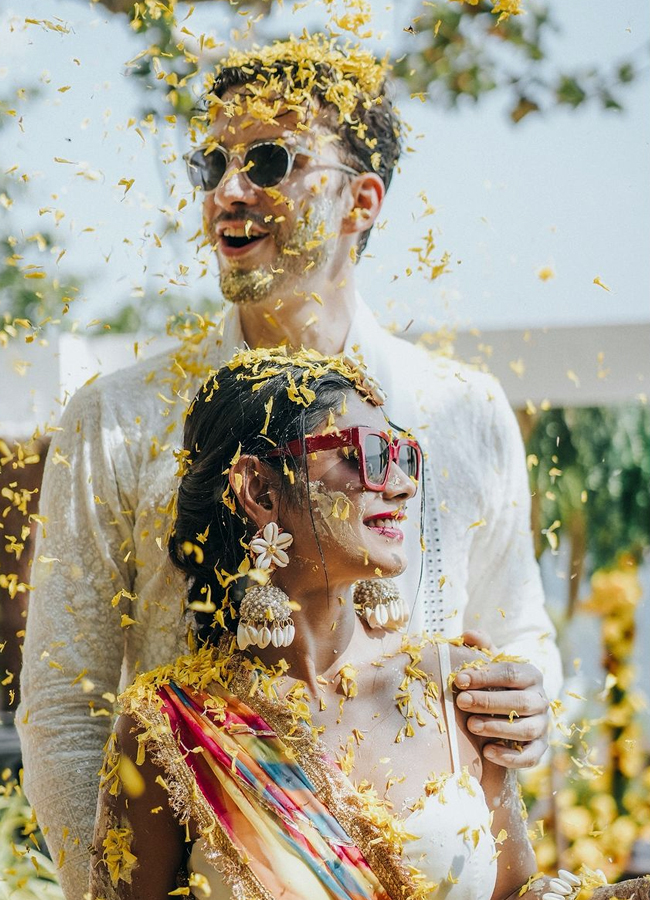 Bigg Boss beauty married with German boyfriendand celebrates Haldi ceremony3