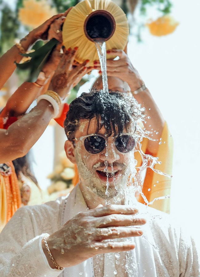 Bigg Boss beauty married with German boyfriendand celebrates Haldi ceremony5