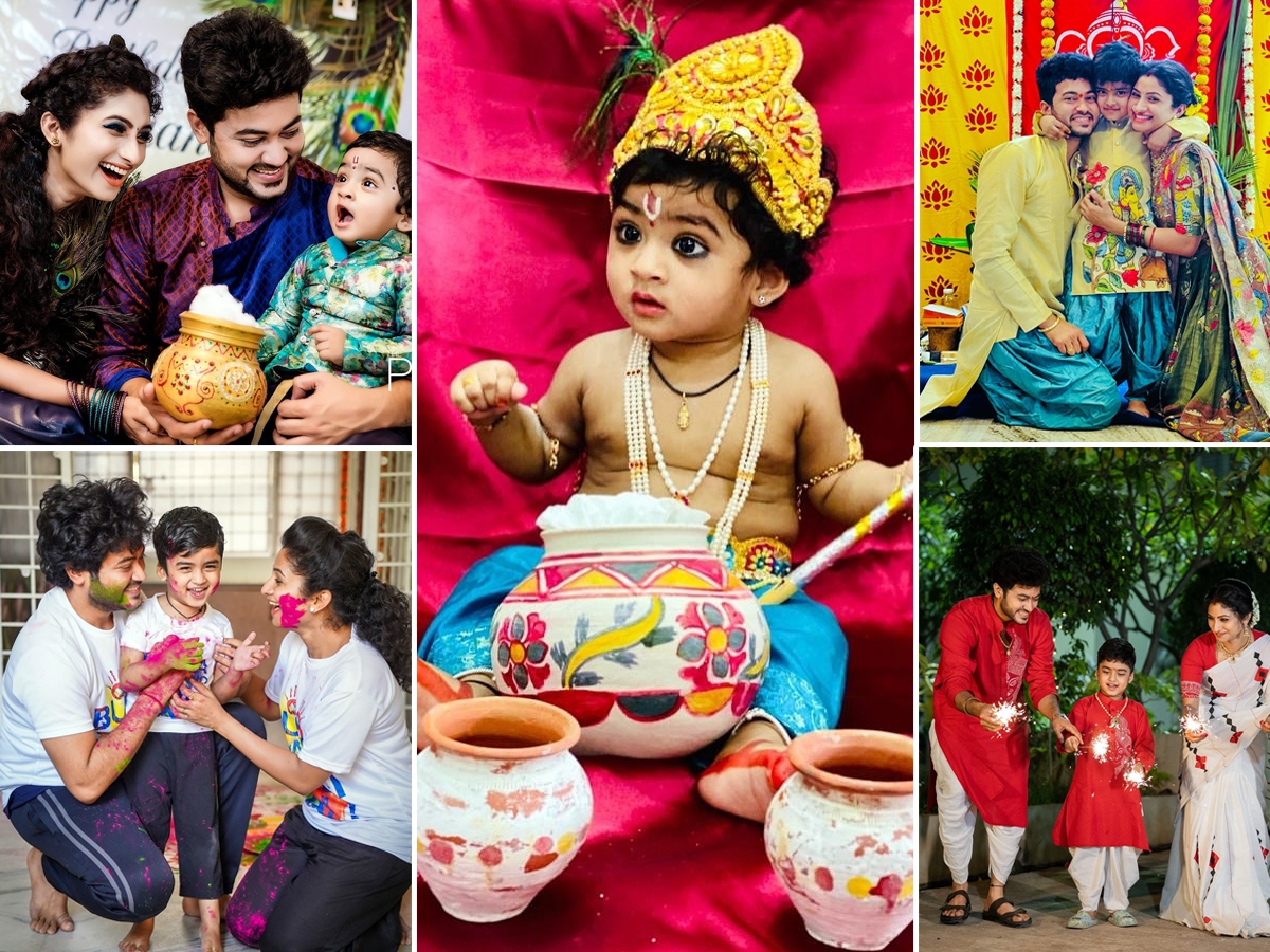 Serial actress celebrates Children's Day with her child1
