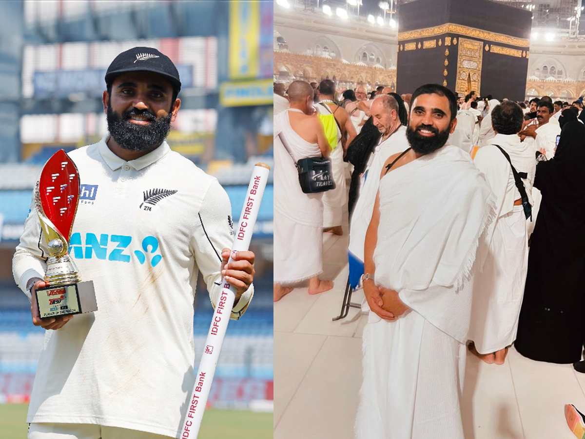 Kiwis cricketer Ajaj Patel visited Makkah1