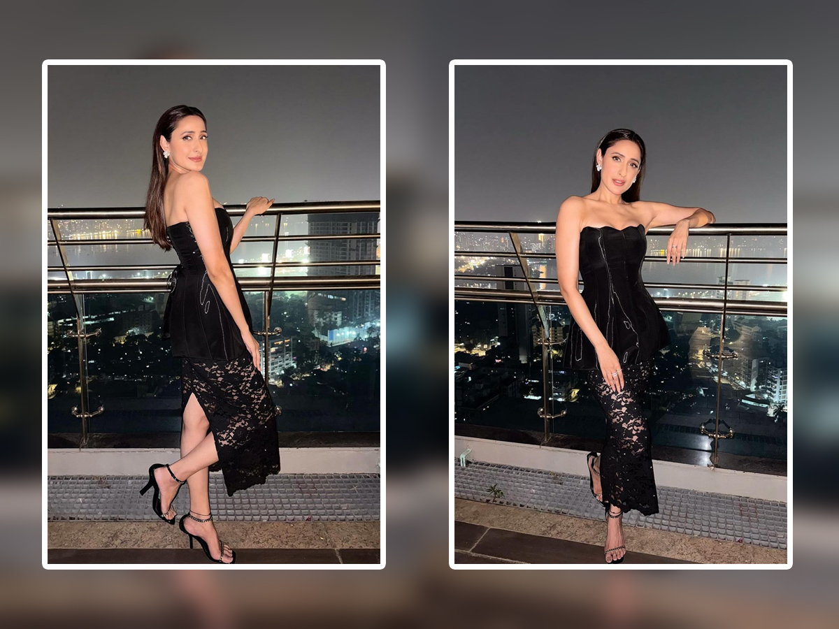 Actress Pragya Jaiswal Elegant Looks In Stylish Black Outfit1